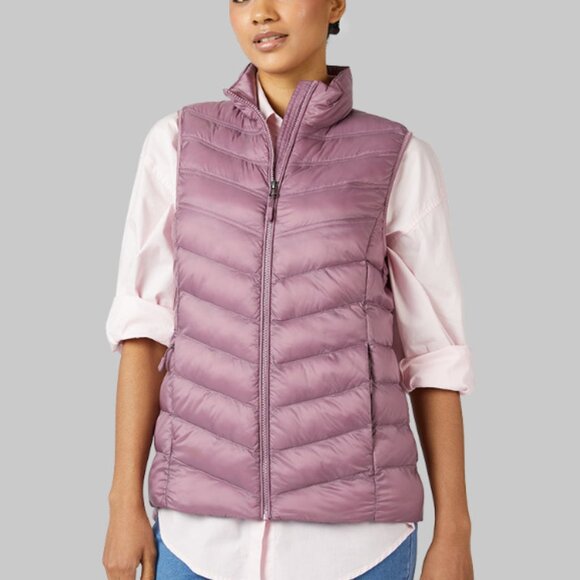 32 Degrees Women's Lightweight Quilted Full Zip Puffer Vest Size XXL - Picture 2 of 10